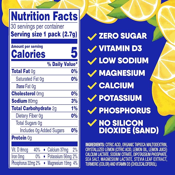 GoHydrate Low Sodium Electrolytes Powder Packets Sugar Free - Image 6