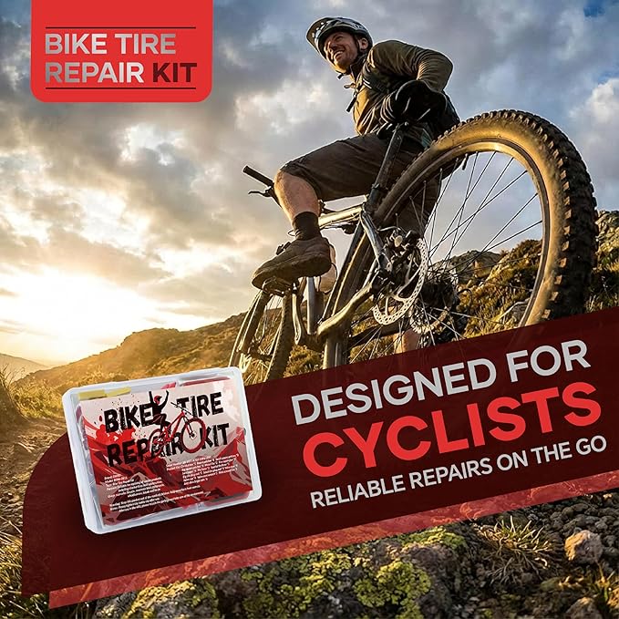 60Pics Bike Tire Repair Kit, Bicycle Inner Tube Patch Kit - Image 8