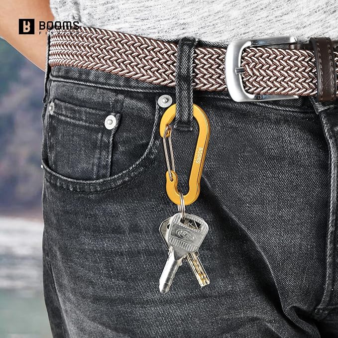 Booms Fishing CC5 Multi-Use Carabiner Clips, 10 Pack 2.3"/ 3.1" Caribeener Clips - Image 5