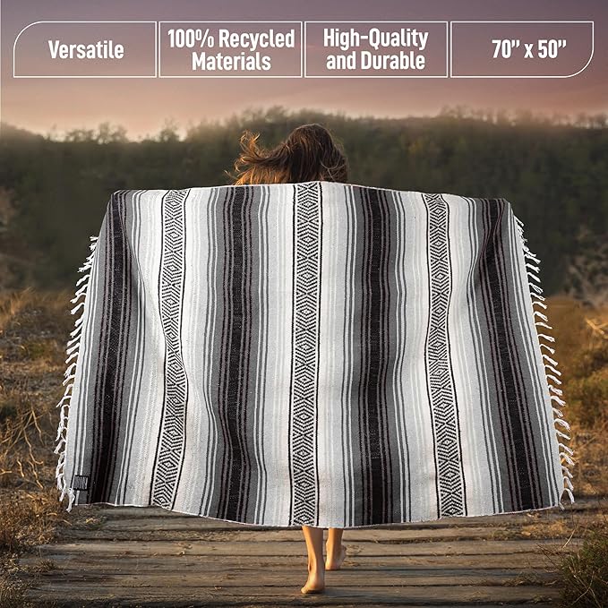 Hydration Nation Authentic Extra Large Mexican Blanket - Image 3