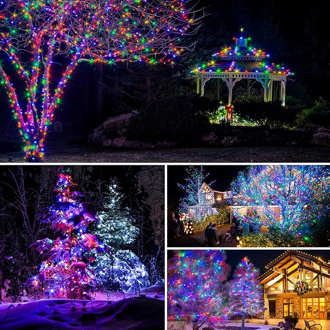 btfarm 4 Pack Solar String Lights Outdoor, Toltal 320LED 132FT Solar Fairy - Image 5