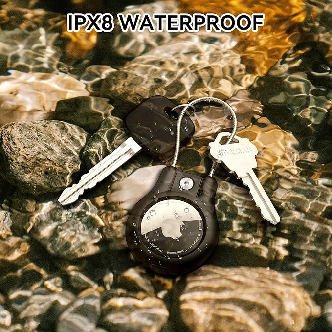 IPX8 Waterproof for AirTag Keychain Holder, Compatible - Image 3