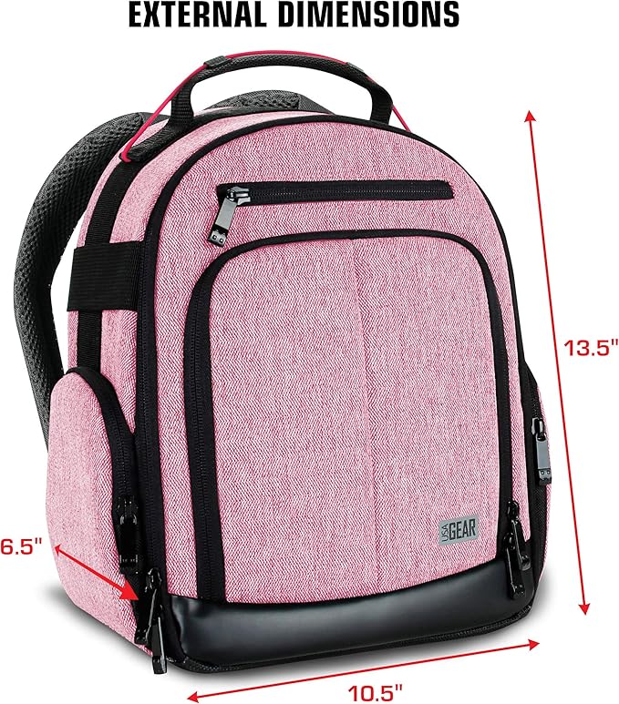 USA Gear Audio Equipment Backpack Fits Audio-Technica System 10, Shure BLX4 - Image 8
