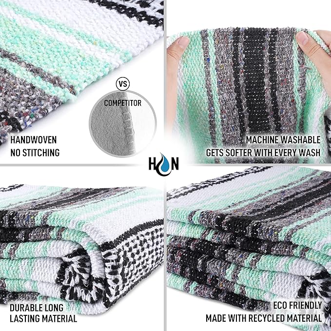 Hydration Nation Authentic Extra Large Mexican Blanket - Image 7
