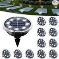 SOLPEX Solar Ground Lights 12 Pack, Solar Pathway Lights Outdoor Waterproof by Solpex