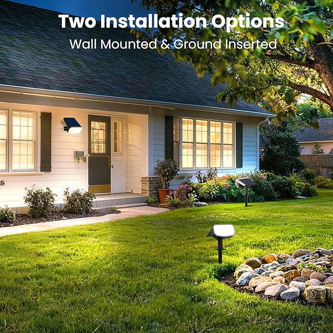 Solar Lights Outdoor Waterproof IP65, Super Bright LED, 6500K 2 Lighting Modes - Image 3