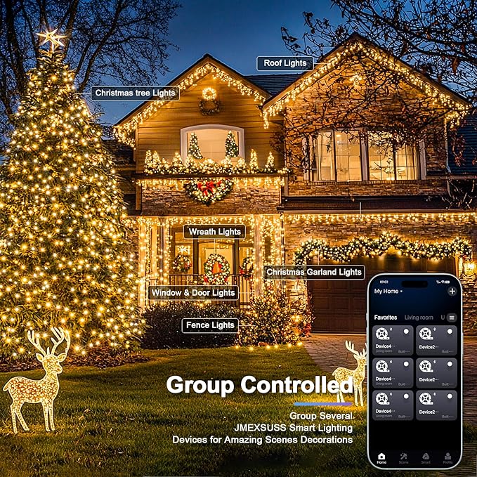 JMEXSUSS 800 LED RGB String Light Outdoor Indoor - Image 5