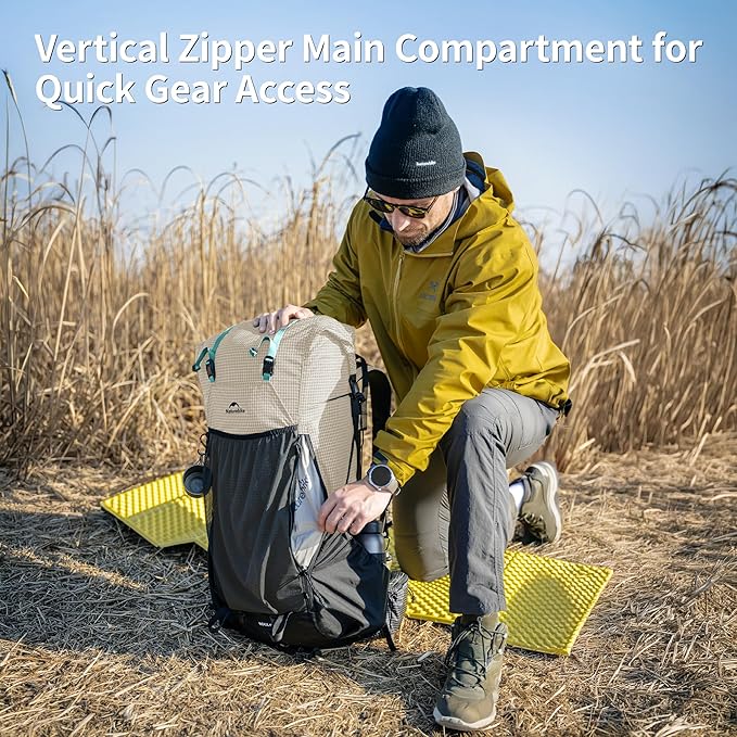 Naturehike 45L Rock 2.0 Upgraded Internal Frame Hiking Backpack - Image 5