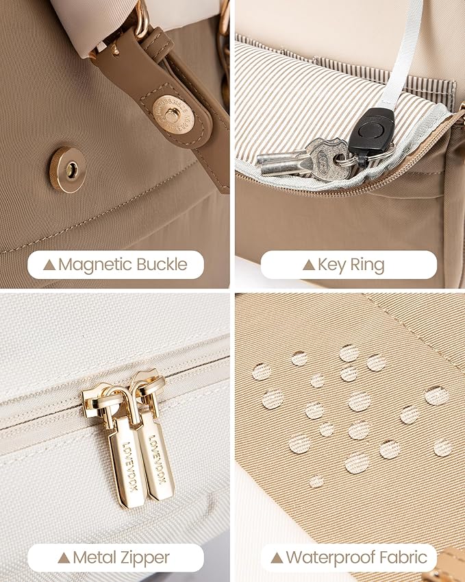LOVEVOOK Laptop Backpack Purse for Women Fashion Vintage Computer Backpack 17 - Image 4