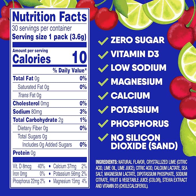 GoHydrate Low Sodium Electrolytes Powder Packets Sugar Free - Image 6