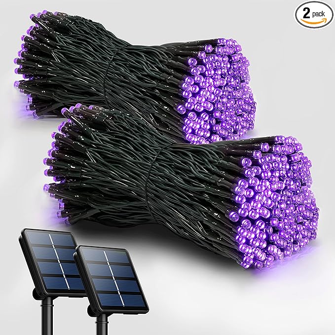 Selarlyt 2 Pack Solar Christmas Lights Outdoor, 72FT 200 LED Solar String Lights by SelarlytLighting