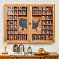 Large Map Shot Glass Display Case 60 Slots by WelcometoTristcily