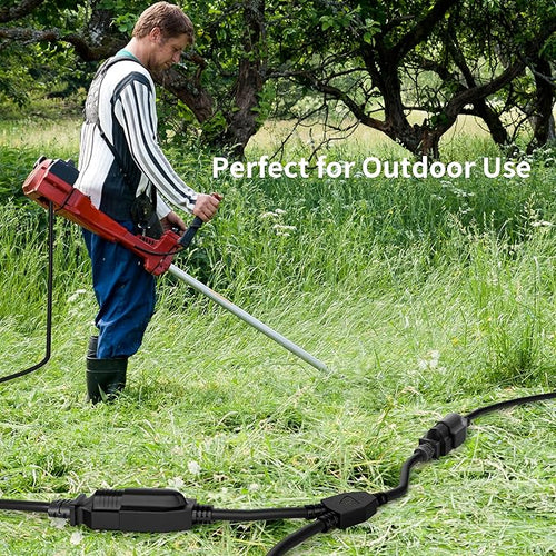 2 Way Power Cord Splitter Cable 6 Ft-3 Prong 1 to 2 Extension Cord-Outlet - Image 2