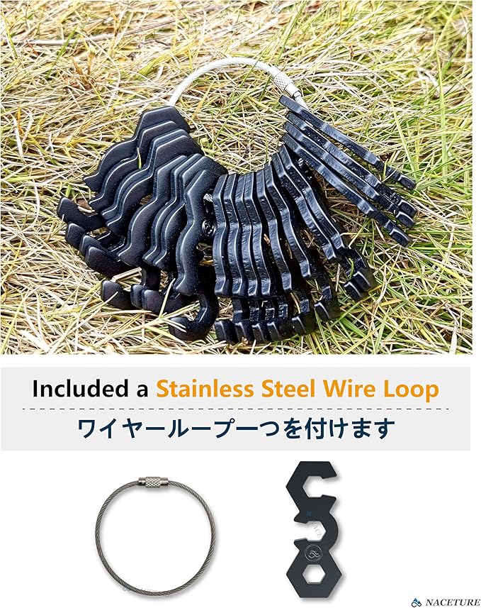 NACETURE Aluminum Alloy Rope Tensioner Tent Guyline Cord Adjuster - Image 6