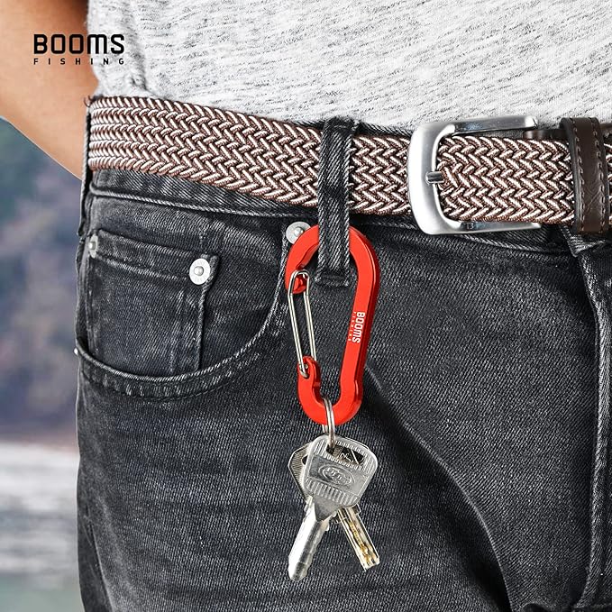 Booms Fishing CC5 Multi-Use Carabiner Clips, 10 Pack 2.7" Small Caribeener Clips - Image 5