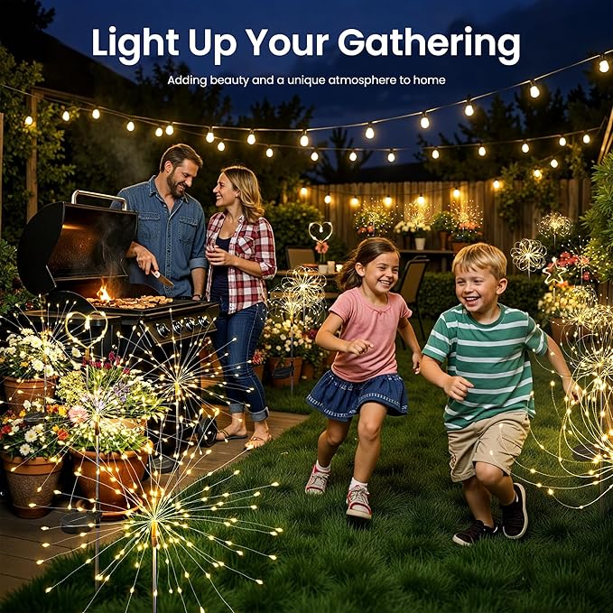 Solar Lights Outdoor, 120LED 8 Pack Fairy Garden Lights Decor - Image 9