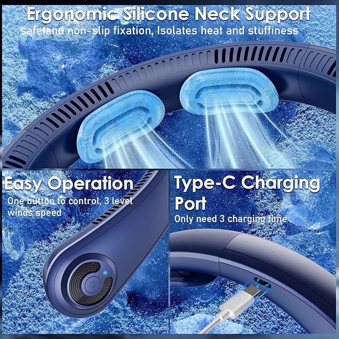 Portable Lightweight Neck Fan - Image 7