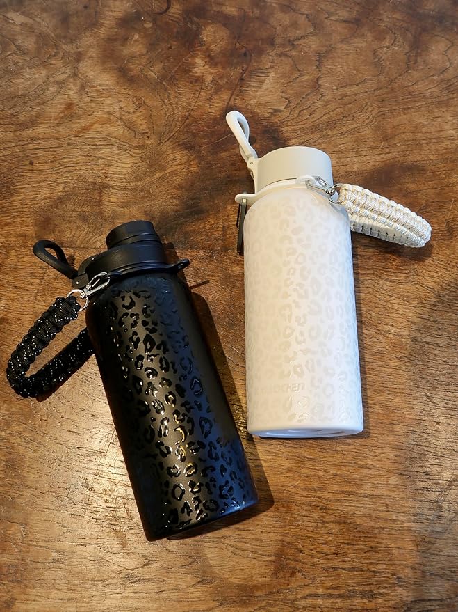 KXIAOCHEN Insulated Water Bottle, Stainless Steel Water Bottle, 2 Lids - Image 8