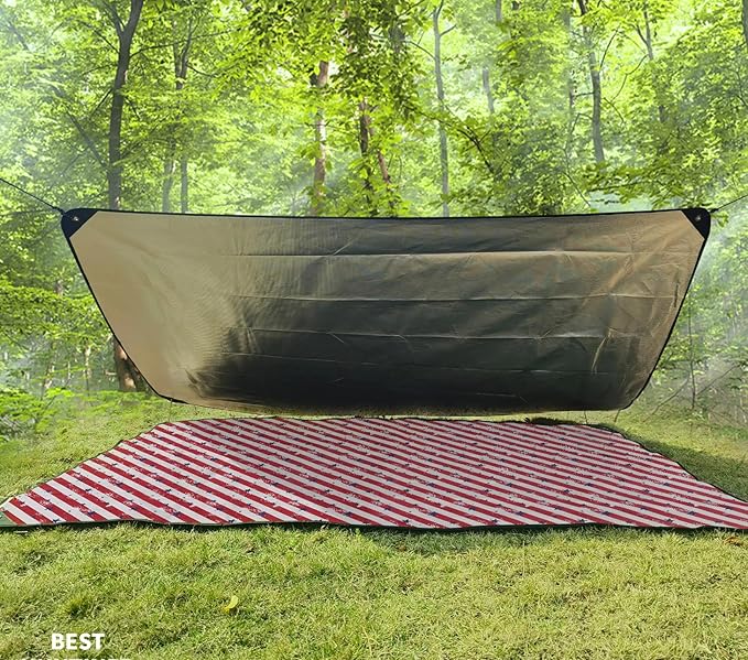 Heavy Duty Survival Blanket -Multifunctional Reflective Tarp Thermal Blanket - Image 5