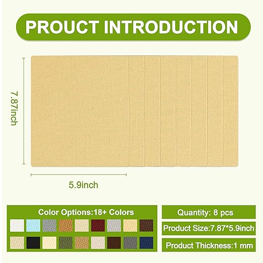Besezx Canvas Repair Patch, Outdoor Gear Patch, 7.87x5.9 Inches 8PCS, - Image 2