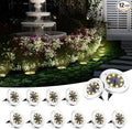SOLPEX Solar Ground Lights, 12 Pack Solar Lights Outdoor Waterproof, 8 LED by Solpex