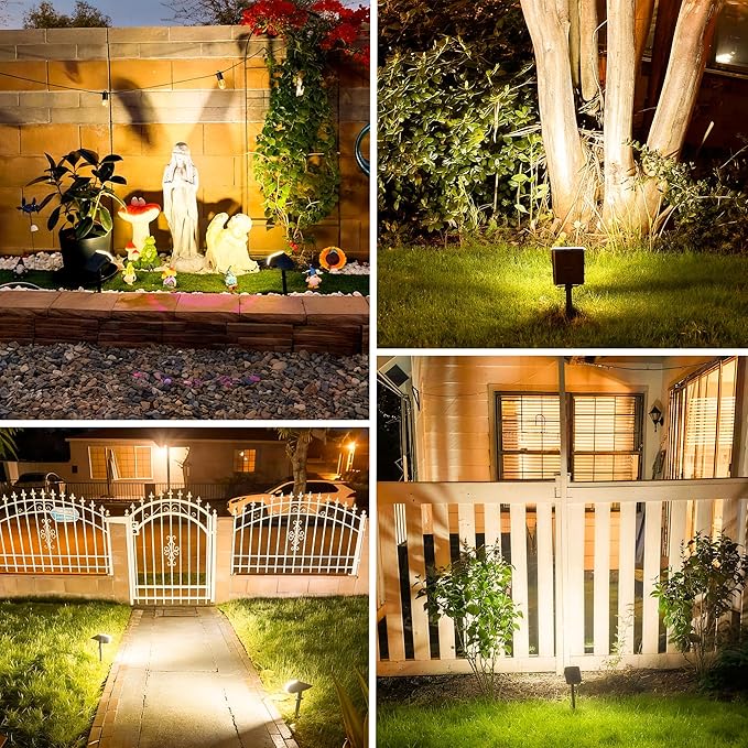 Solar Spotlights, Super Bright LED, 2 CCT Warm & Cool Light, Solarspot Lights - Image 6
