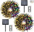 JMEXSUSS 2 Pack Solar String Lights Outdoor Waterproof, Total 400 LED 151FT by JMEXSUSS