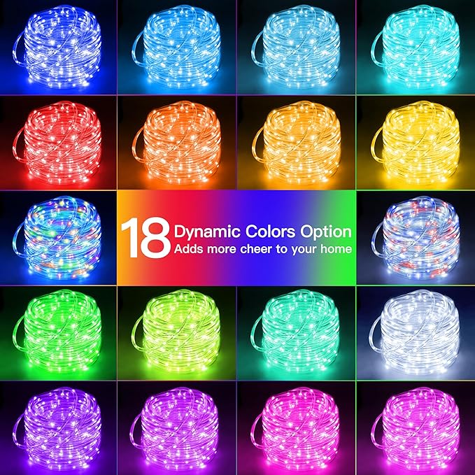 Ollny Rope Lights Outdoor Color Changing, 99FT 300 LED Waterproof Plug in - Image 2