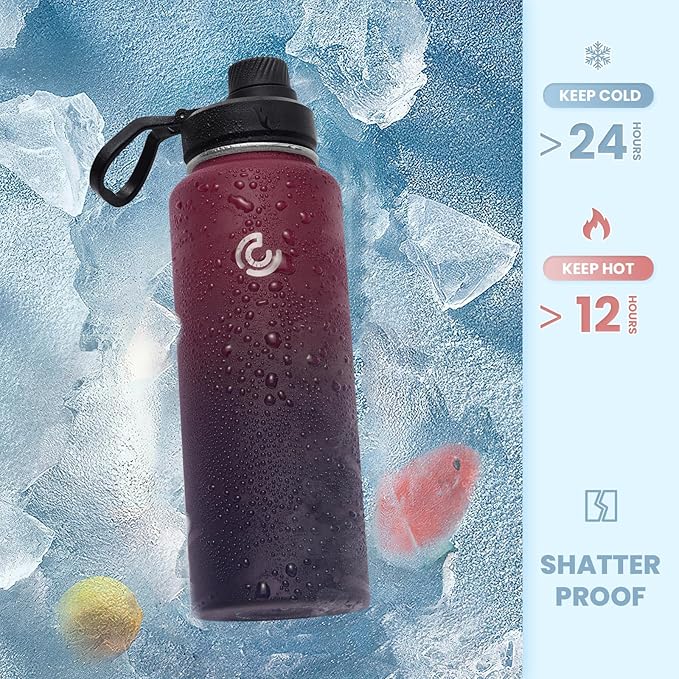 Sports Water Bottle 32oz, Insulated Water Bottle - Image 4