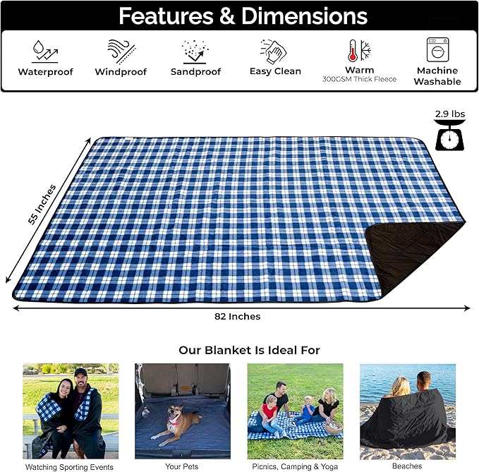 BRAWNTIDE Large Outdoor Waterproof Blanket - Image 2