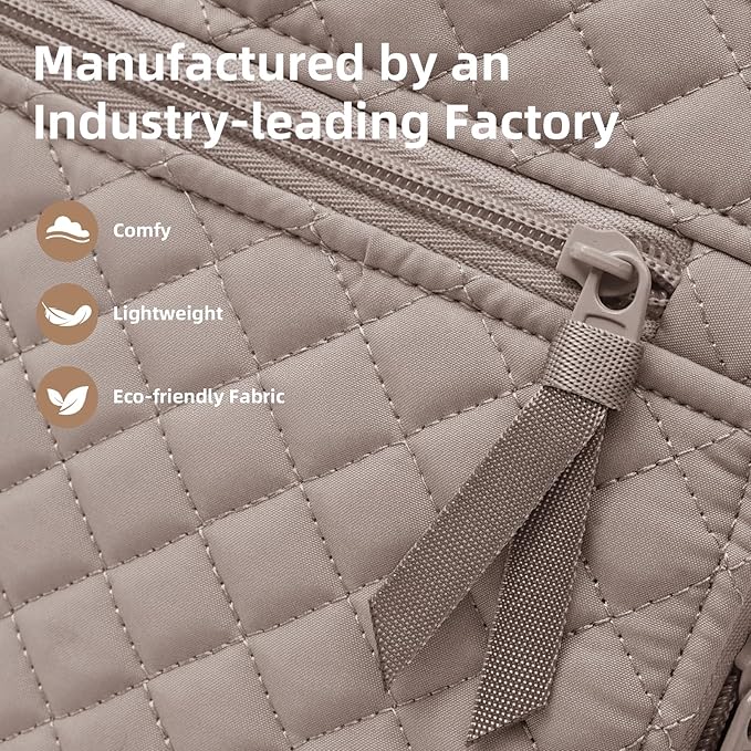 Backpack for Women, College Backpack, Quilted Casual Daypack, Waterproof - Image 4
