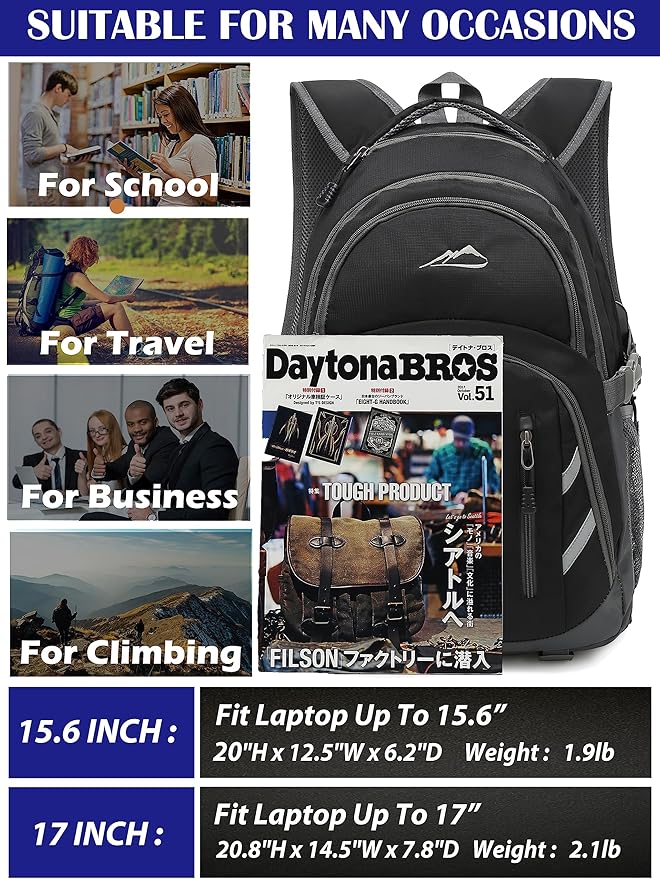 ProEtrade Extra Large Backpack Bookbag - Image 6