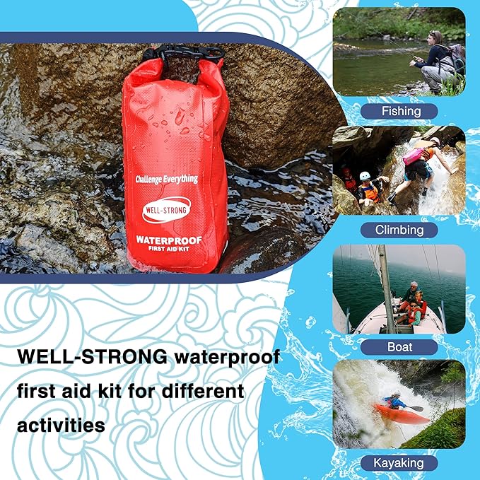 Waterproof First Aid Kit Roll Top Boat Emergency Kit - Image 8