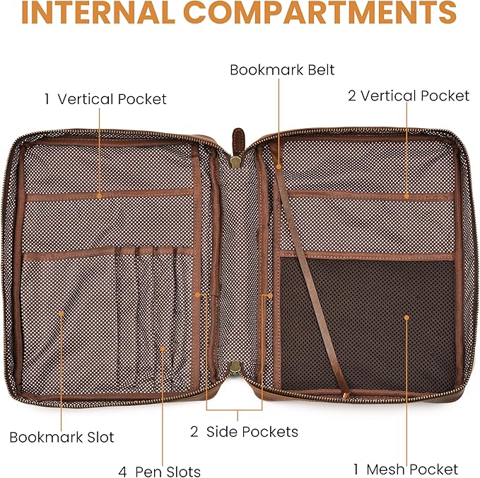 LEATHER VILLAGE Genuine Leather Bible Cover - Image 5