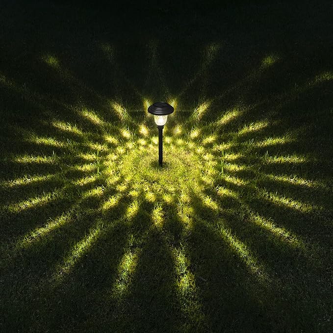 GIGALUMI 8 Pack Solar Pathway Lights, Solar Garden Lights Outdoor Warm White - Image 7