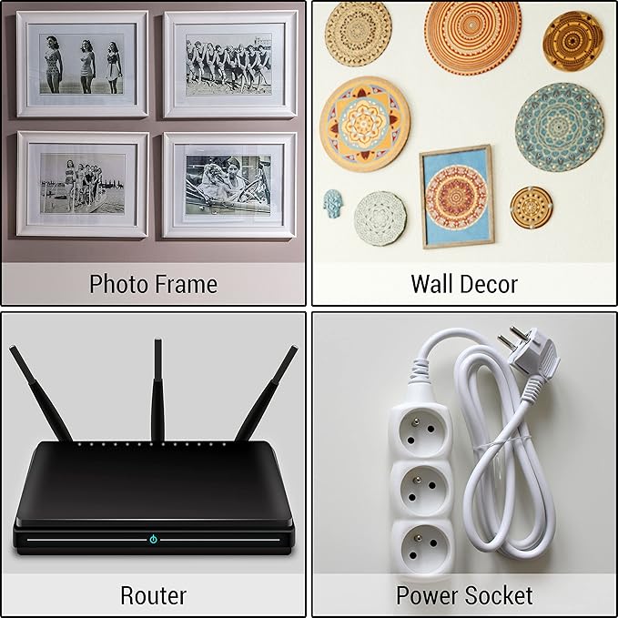 IFAMIO 30 Pack Double Sided Adhesive Wall Hooks Self-Adhesive Nail Free No - Image 5