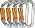 SOB Heavy Duty Steel Carabiner Clips -Auto Locking Climbing Carabiner, by SOB