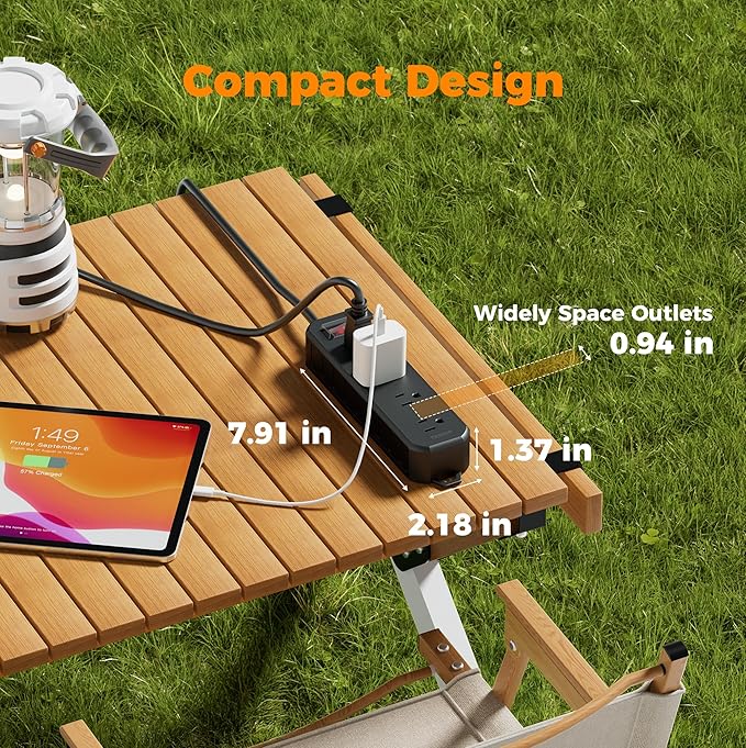 TESSAN Outdoor Power Strip Weatherproof, 50FT Extension Cord Waterproof - Image 7