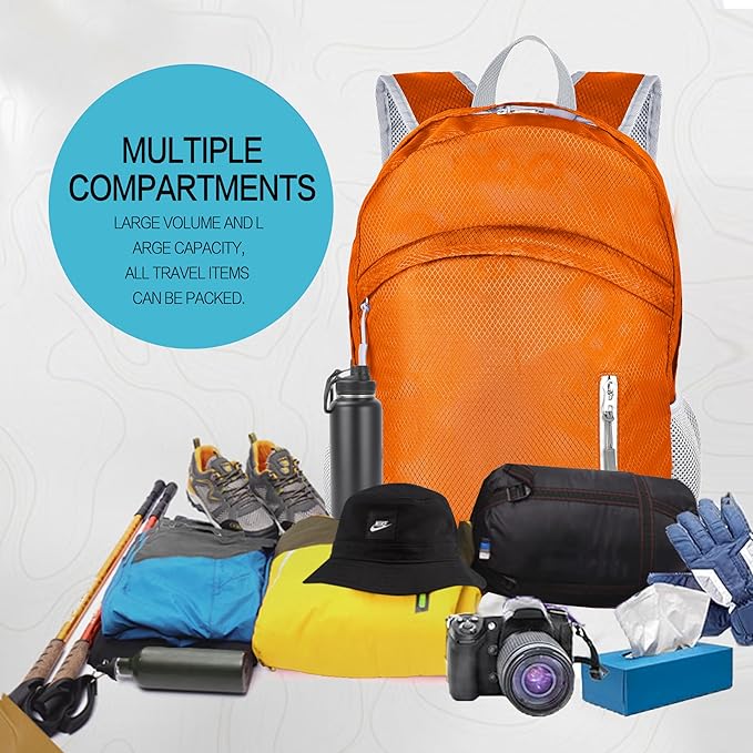 Waterproof Foldable Backpack Dry Storage Lightweight Daypack 35L Outdoor - Image 7