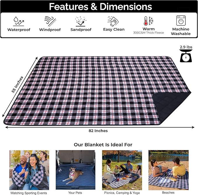 BRAWNTIDE Large Outdoor Waterproof Blanket - Image 2