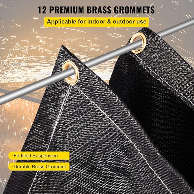 VEVOR Fire Blankets, 2 Pack Welding Blankets, 1022°F Flame Retardant Blanket - Image 5