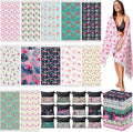 Peryiter 24 Pack Microfiber Oversize Turkish Beach Towel Set 12 Large Absorbent by Peryiter