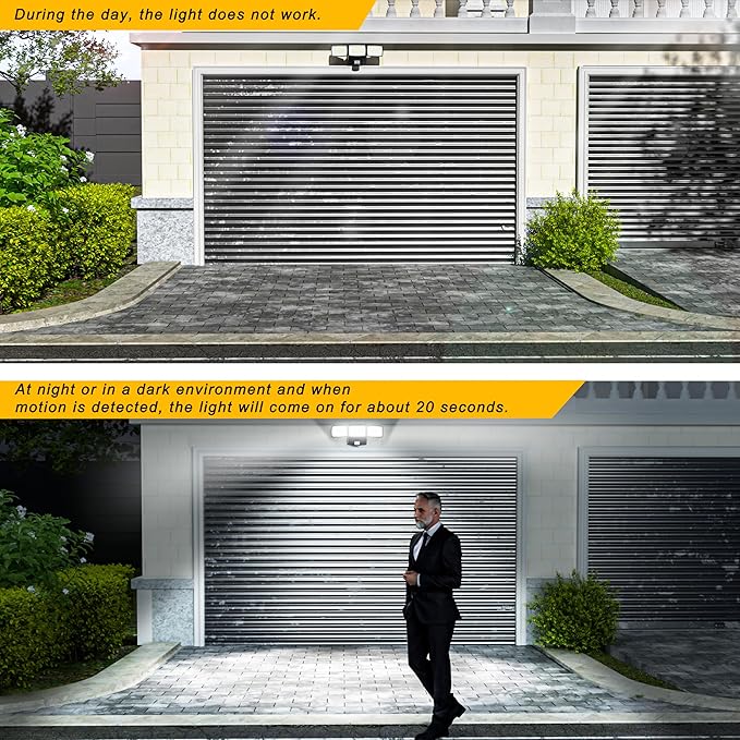 Battery Powered Motion Sensor Outdoor Lights, 1500LM Flood Lights IP65 - Image 3