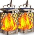 TomCare Solar Lights Outdoor Flickering Flame Solar Lantern Outdoor Hanging by TomCare