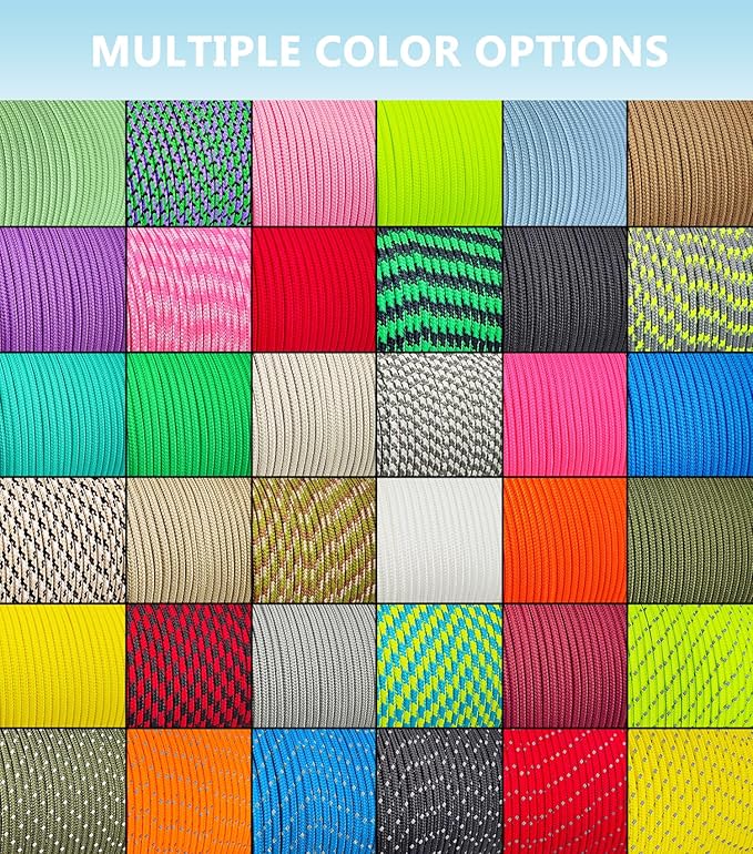 Paracord 240lb - Diameter 2mm Micro Utility Cord -3 Strand Parachute Spool Cord - Image 7