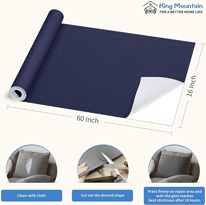 KING MOUNTAIN Canvas Repair Patch 16×60 Inch Self-Adhesive Waterproof Fabric - Image 4