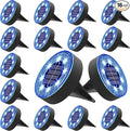 Joomer Solar Ground Lights, 16 Pack 8 LED Solar Lights Outdoor IP68 Waterproof by Joomer