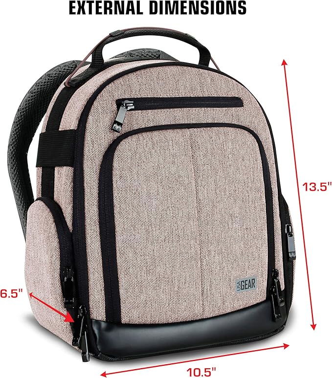 USA Gear Audio Equipment Backpack Fits Audio-Technica System 10, Shure BLX4 - Image 8