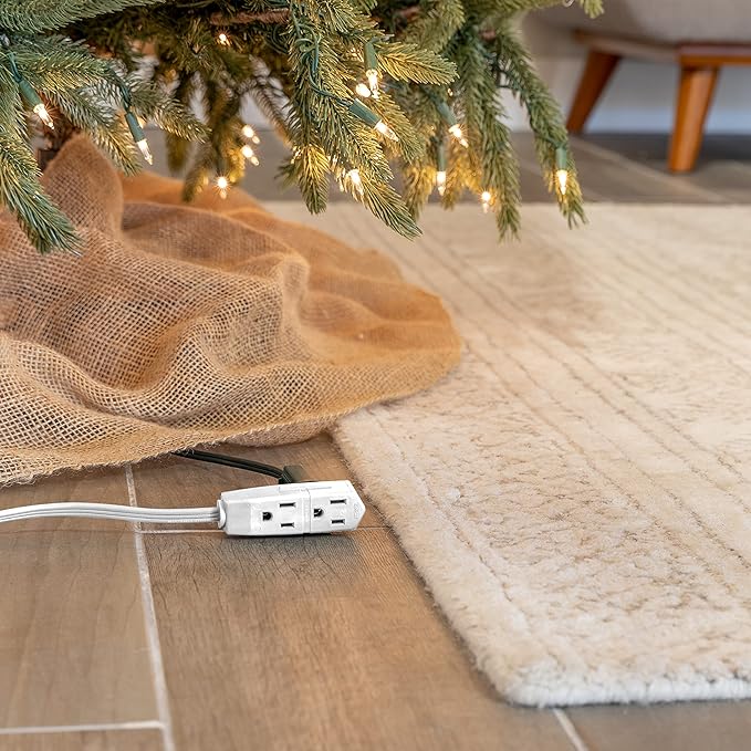 GE 3-Outlet Flat Extension Cord 3 Ft Grounded Extension Cord - Image 5