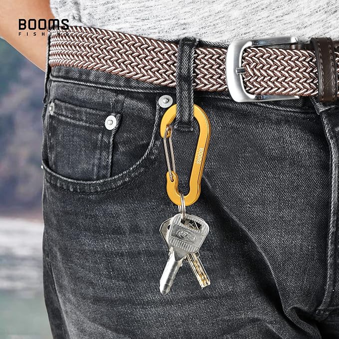 Booms Fishing CC5 Multi-Use Carabiner Clips, 10 Pack 2.7" Small Caribeener Clips - Image 5